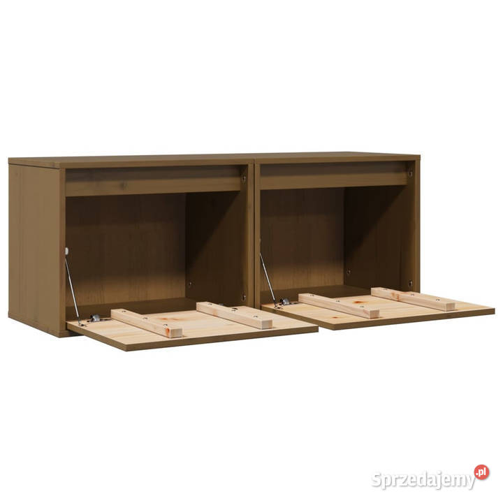 Szafki ścienne 2 miodowy brąz 45x30x35 sosnowe Warszawa
