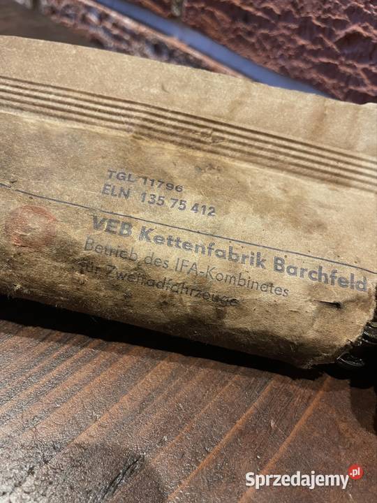 Oryginalny łańcuch Simson DDR Nowy stary zapas