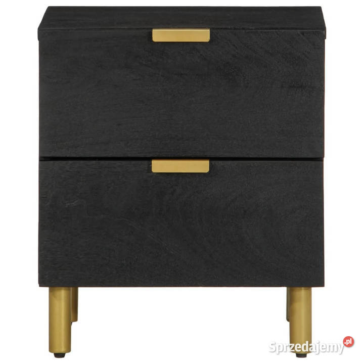 Szafka nocna czarna 40x33x46 lite drewno mango Warszawa sprzedam