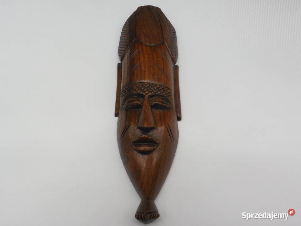 Ręcznie rzeźbiona maska afrykańska Raszków