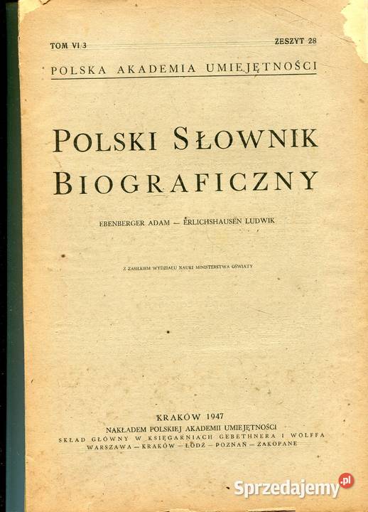 Polski Słownik Biograficzny z28 TVI3