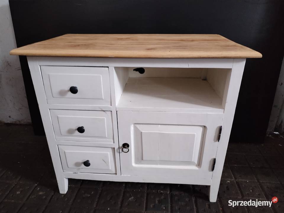 Komoda biała drewniana z szufladami Komody dolnośląskie Legnica