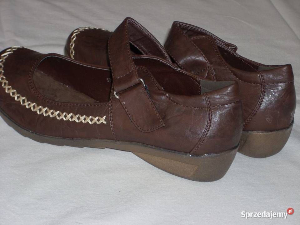 NOWE półbuty wyszywane wkładka skóra 36 235 małopolskie Nowy Sącz