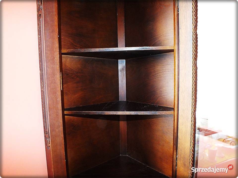Stara Witryna narożna drewniana Gablota Żary sprzedam