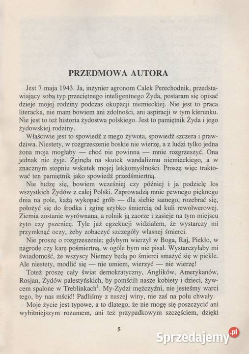 CZY JA JESTEM MORDERCĄ Calel Perechodnik lubuskie Gorzów Wielkopolski