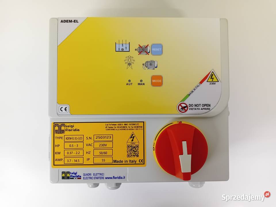 jednofazowy kontrolersterownik 1pompysilnika Limanowa