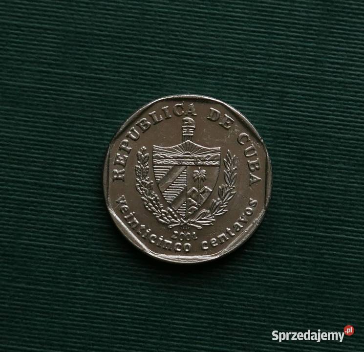 KUBA 25 centavo 2001r Numizmatyka Gliwice