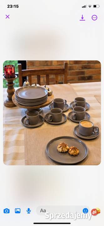 139 Zestaw kawowyśniadaniowy 18 elementów Zabrze sprzedam