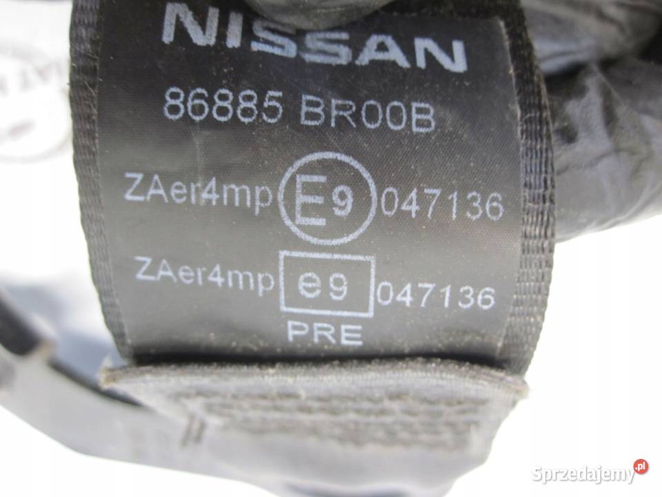 NISSAN QASHQAI I LIFT 12r pas bezpieczeństwa Kielce