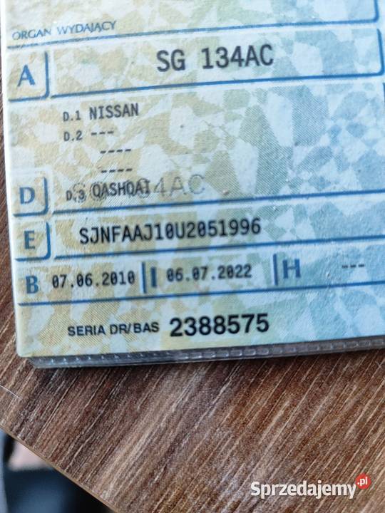 Nissan Qashqai polift 16 lpg acenta salon polska szyberdach Qashqai śląskie Zabrze
