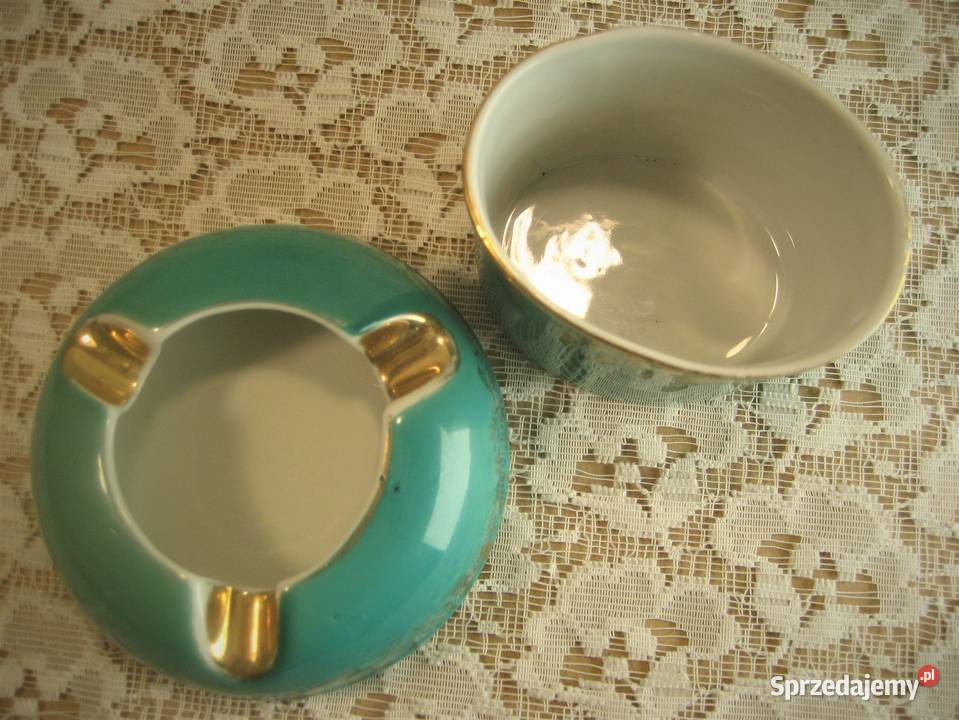 Stary ĆMIELÓW porcelanowy dzbanek wazon w kwiaty Antyki, Sztuka, Kolekcje Bytom