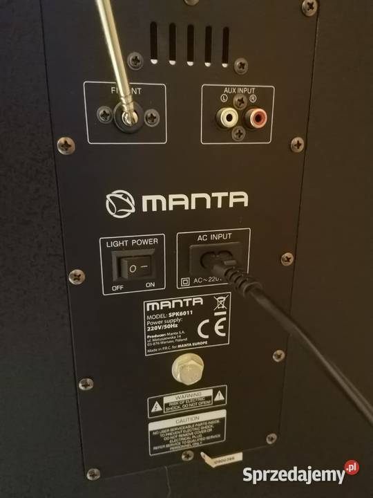 Głośnik karaoke Manta 6011 Głośniki Jodłówka-Wałki