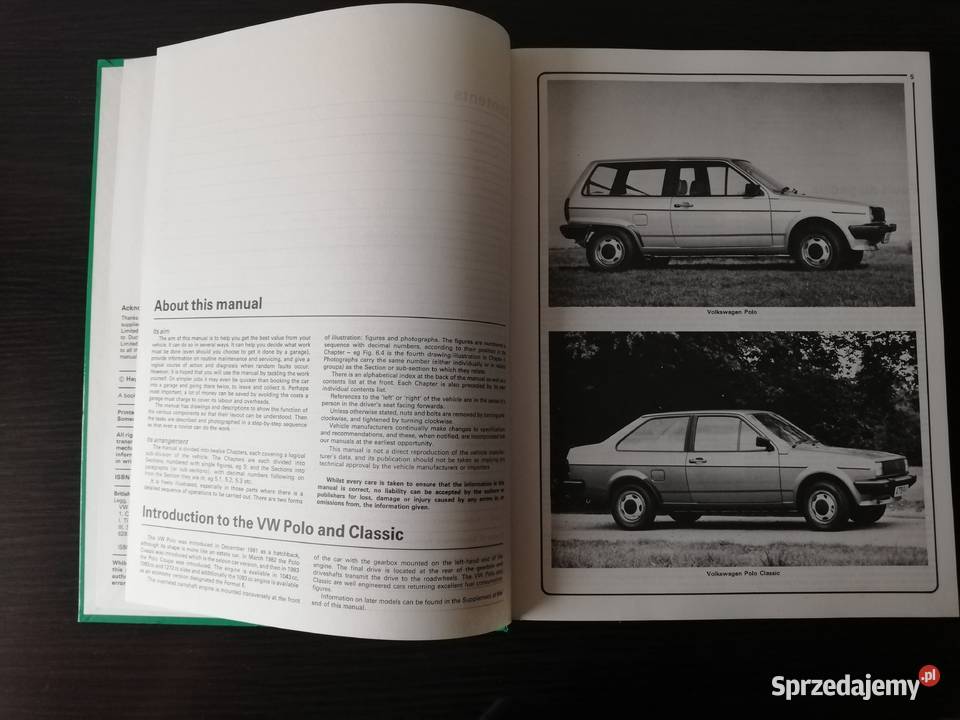 Książka instrukcja VW Polo II 86c Haynes Pozostałe Gdańsk