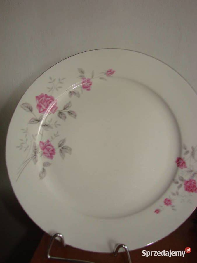 chiński porcelanowy talerz PRL Pruszcz Gdański