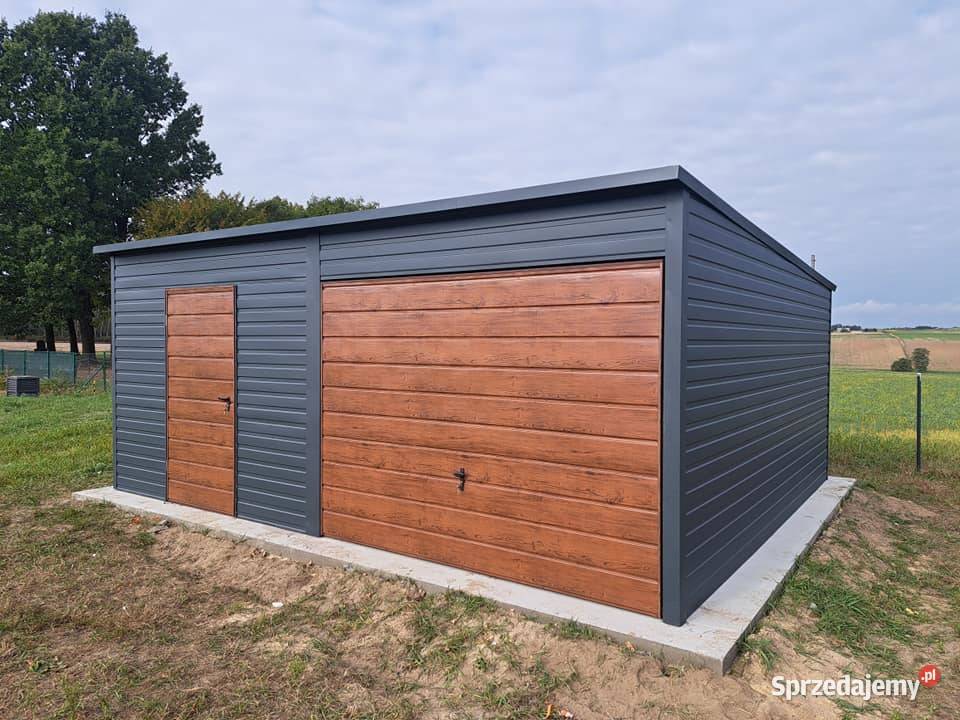 Garażegaraż blaszany 6x56x6 wzmacniany struktura Płońsk