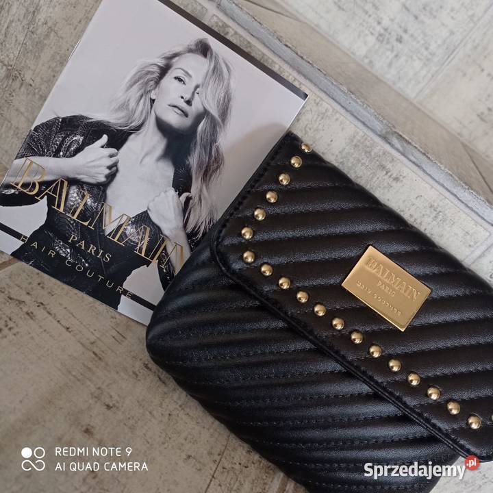 Torbka kopertówka Balmain czarna mała Lubartów