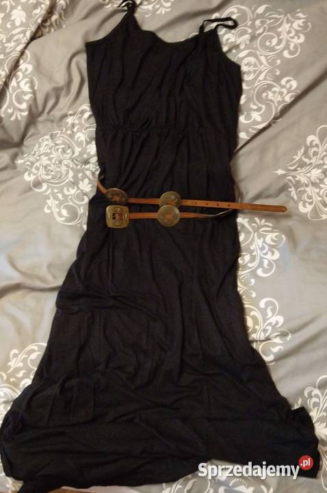 Czarna sukienka długa maxi wiskoza BPC Bonprix sprzedam