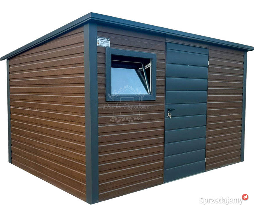 Schowek Domek ogrodowy 35x25m okno drewnopodobny