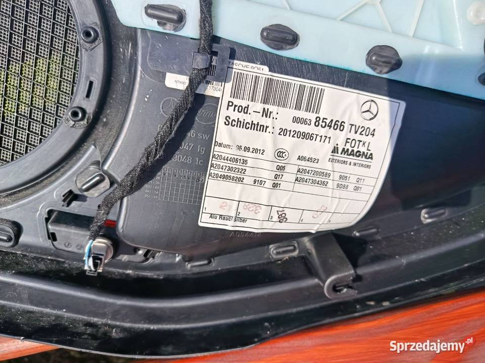 Boczki drzwiowe Mercedes Cklasa W204