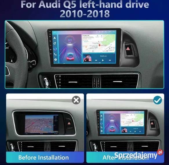 Radio Android 13 Audi Q5 1018r gps wifi śląskie Ożarowice