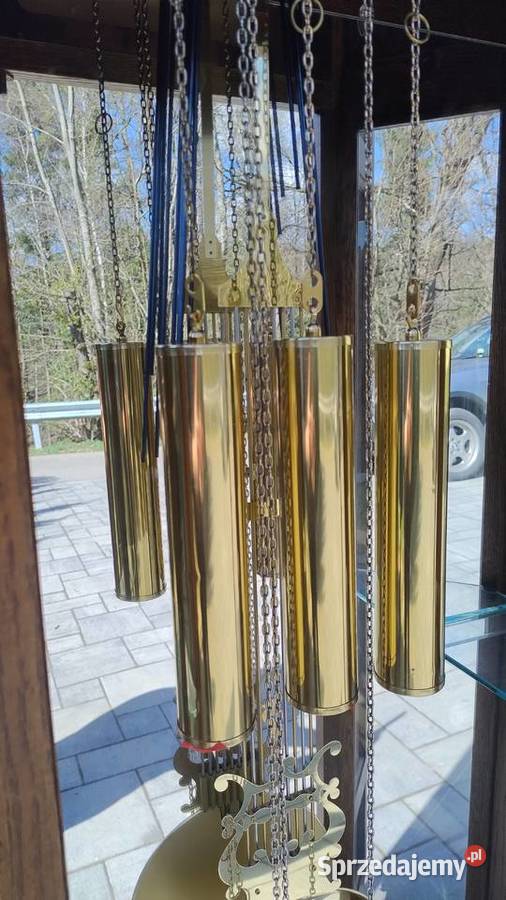 Zegar stojący w skrzyni dębowej witryna podkarpackie Iwonicz-Zdrój