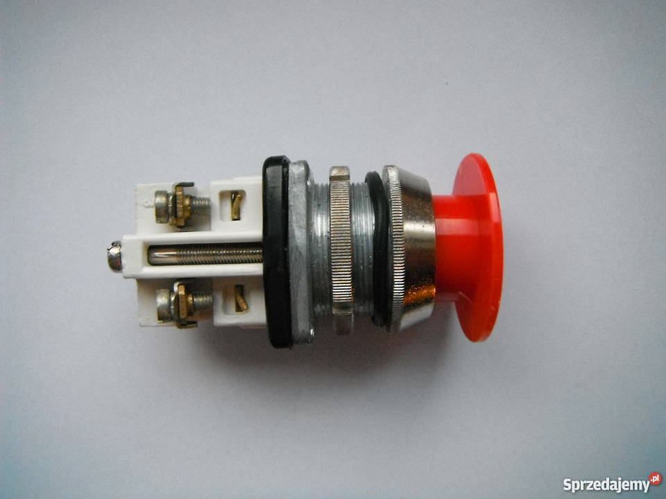 Przycisk grzybek NEFDen 25A 500V Nowe Produkcja mazowieckie Chlewiska