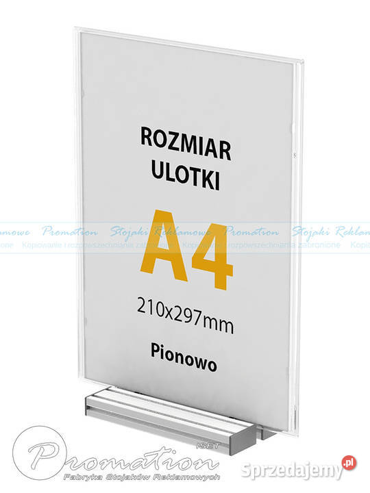 Stojak ladowy menu A4 do restaruacji aluminium i Warszawa sprzedam
