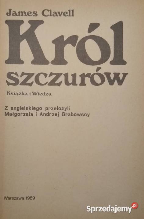 Król szczurów James Clavell Gdańsk