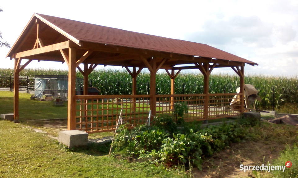 Wiata 6x9 m Producent Dostępny każdy wymiar Altany i wiaty Smolice sprzedam