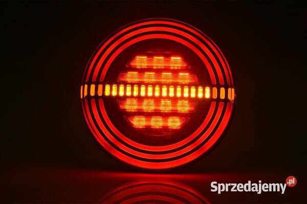 Lampa tylna zespolona LED okrągła 1224V 142 mm