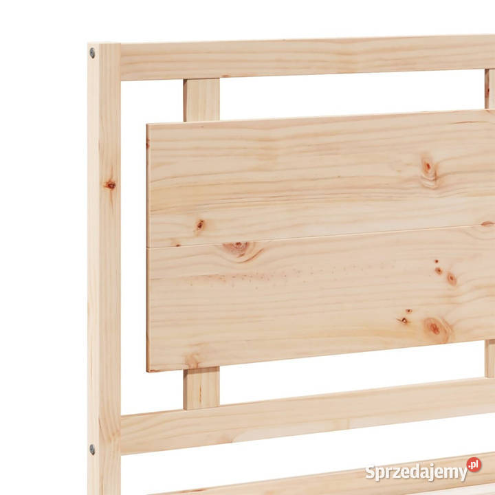 Dłuższe łóżko bez materaca lite drewno 140x220 mazowieckie Warszawa