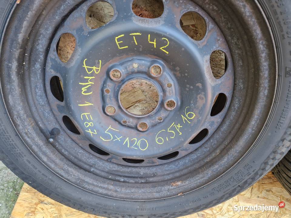 BMW 1 E87 5X120 FELGI STALOWE 65x16 19555 R16 Średnica 16" wielkopolskie Słowikowo