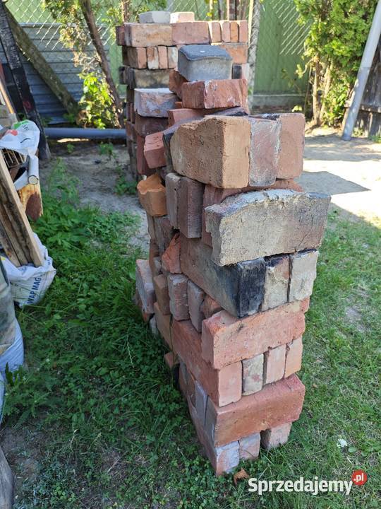 Cegła Kraśnicka stara cała 34 i połówki nowe i