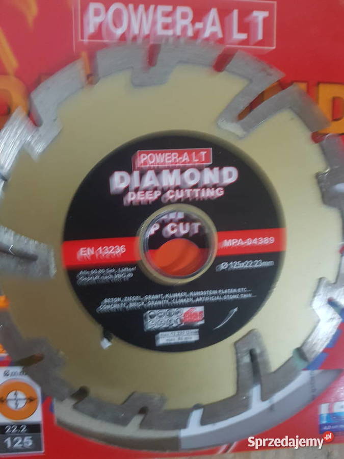 TARCZA DO BETONU DIAMENTOWA GŁĘBOKIE CIĘCIE 125 Głogowa