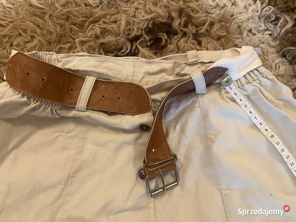 Mini spódniczka Vintage brązowy/beżowy śląskie Zawiercie