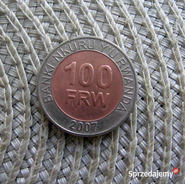 Rwanda 100 Franków 2007r Kalisz sprzedam