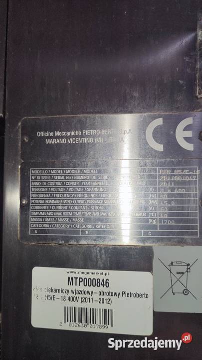 Piec piekarniczy PIETROBERTO podlaskie
