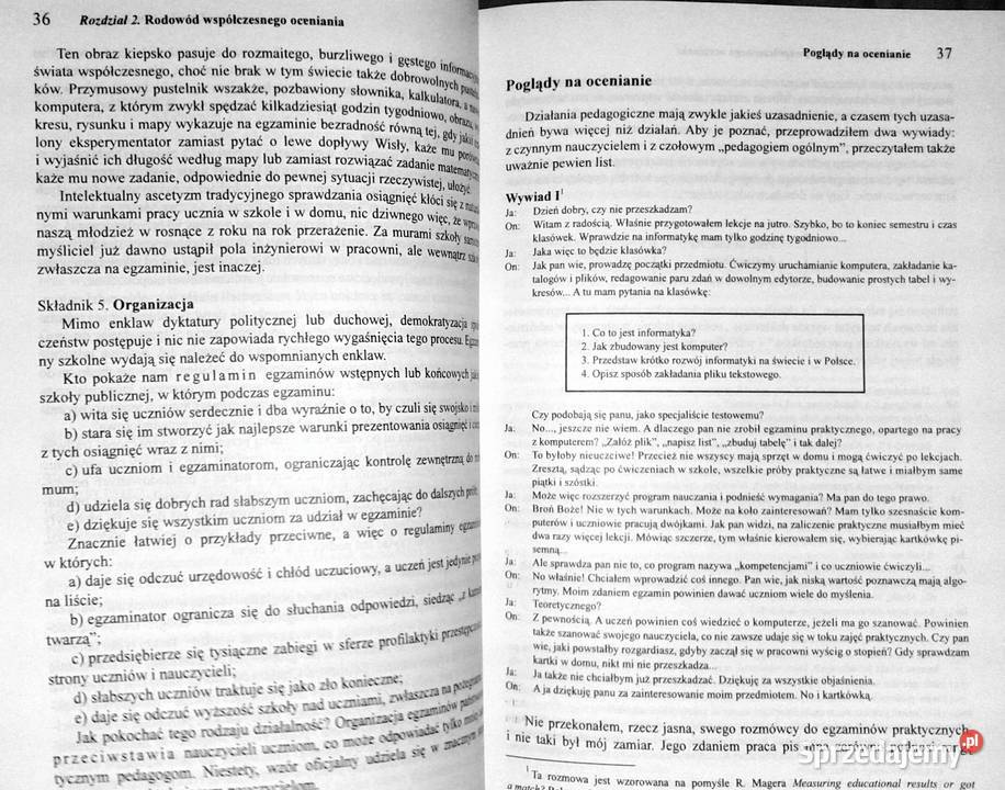 Między oceną szkolną a dydaktyką Bolesław miękka Chełm
