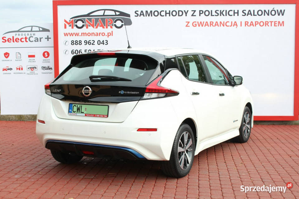 Nissan Leaf Napęd elektryczny 40 kWh Salon ogrzewanie postojowe Włocławek