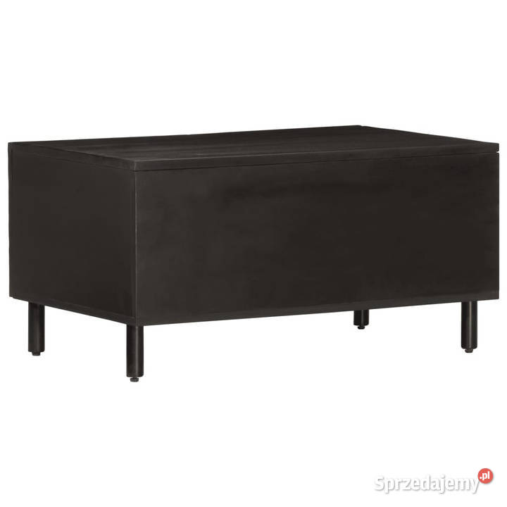 Stolik kawowy czarny 80x50x40 lite drewno mango Warszawa
