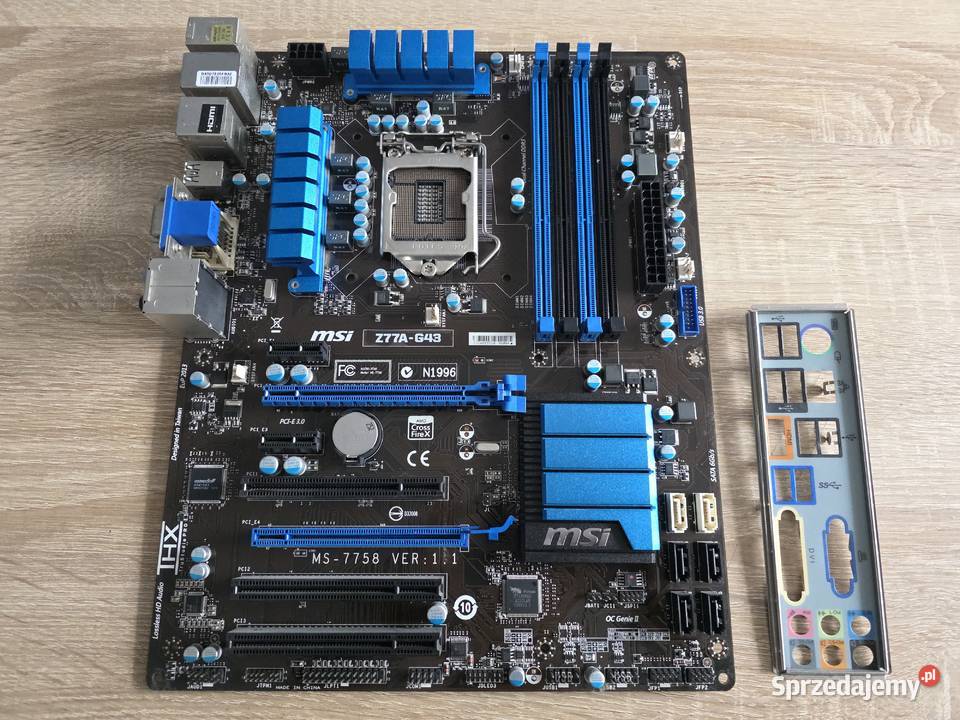 Płyta główna MSI Z77AG43 LGA1155 H2 DDR3 Łódź