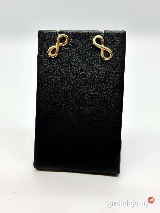 Złote kolczyki pr 585 078g Sztyft Nieskończoność Elbląg