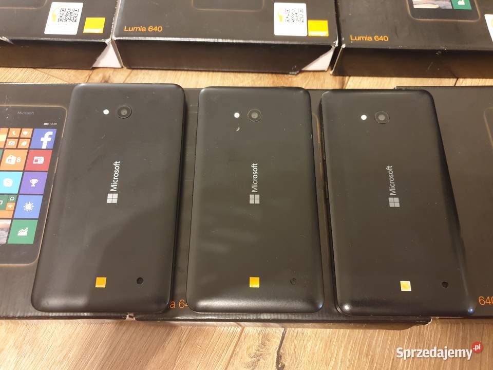 Komplet używanych telefonów 15 sztuk Lumia 640 sprzedam