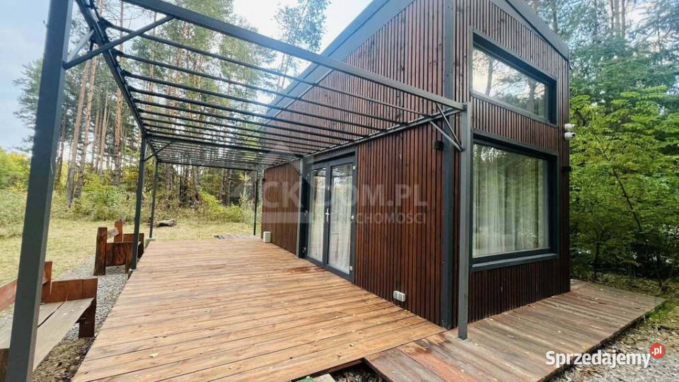 Nowoczesny domek letniskowy Zalewem Chańcza drewno