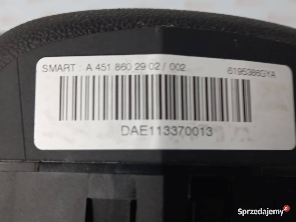 SMART FORTWO II LIFT 12r AIRBAG poduszka osobowe Kielce