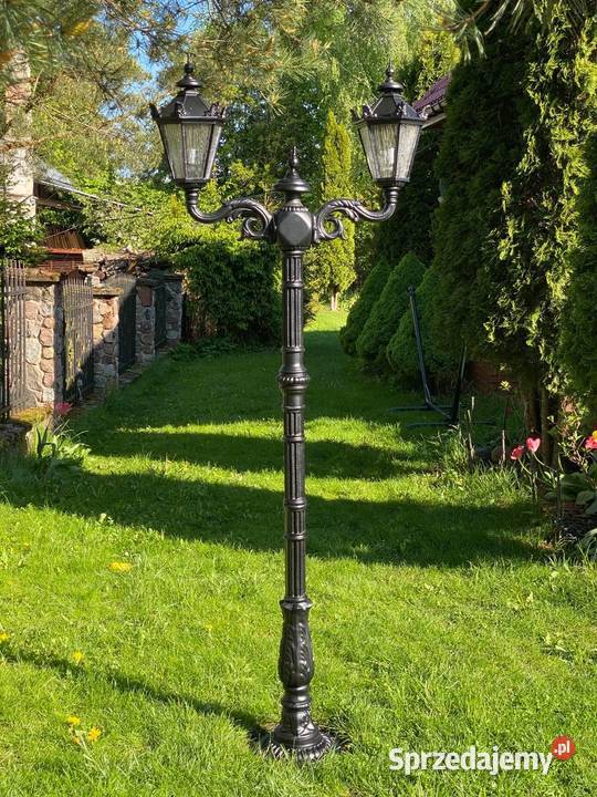 latarnia lampa ogrodowa kinkiet żeliwna parkowa Gołdap sprzedam