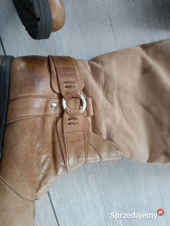 Buty damskie skórzane Kozaki Lublin sprzedam
