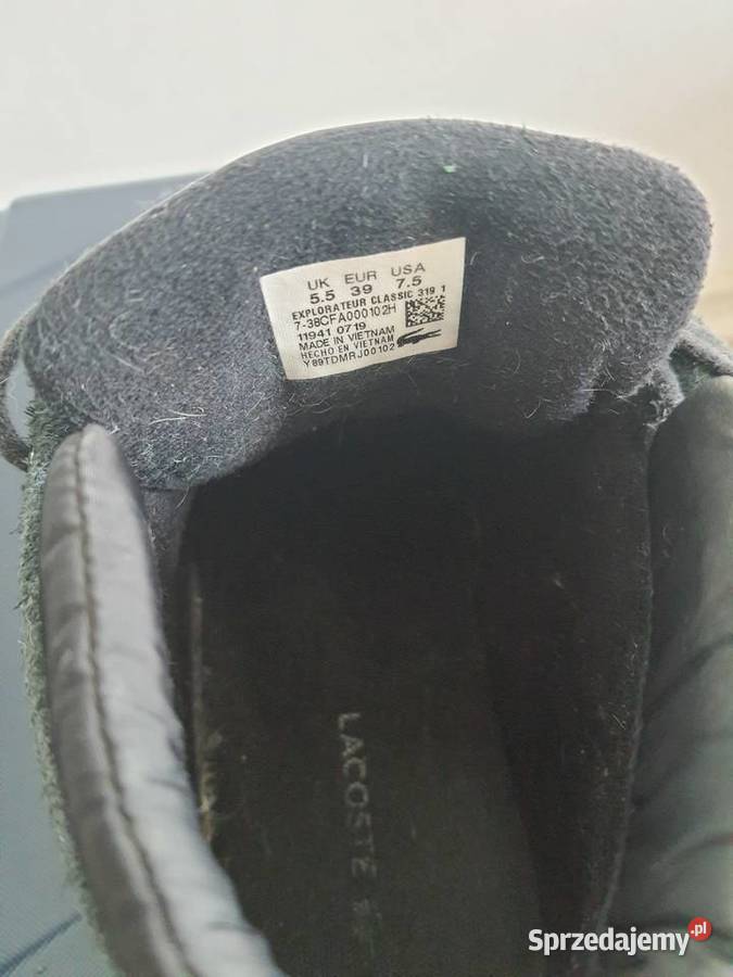 Lacoste buty czarne kostkę damskie rozmiar 39 Piaseczno sprzedam