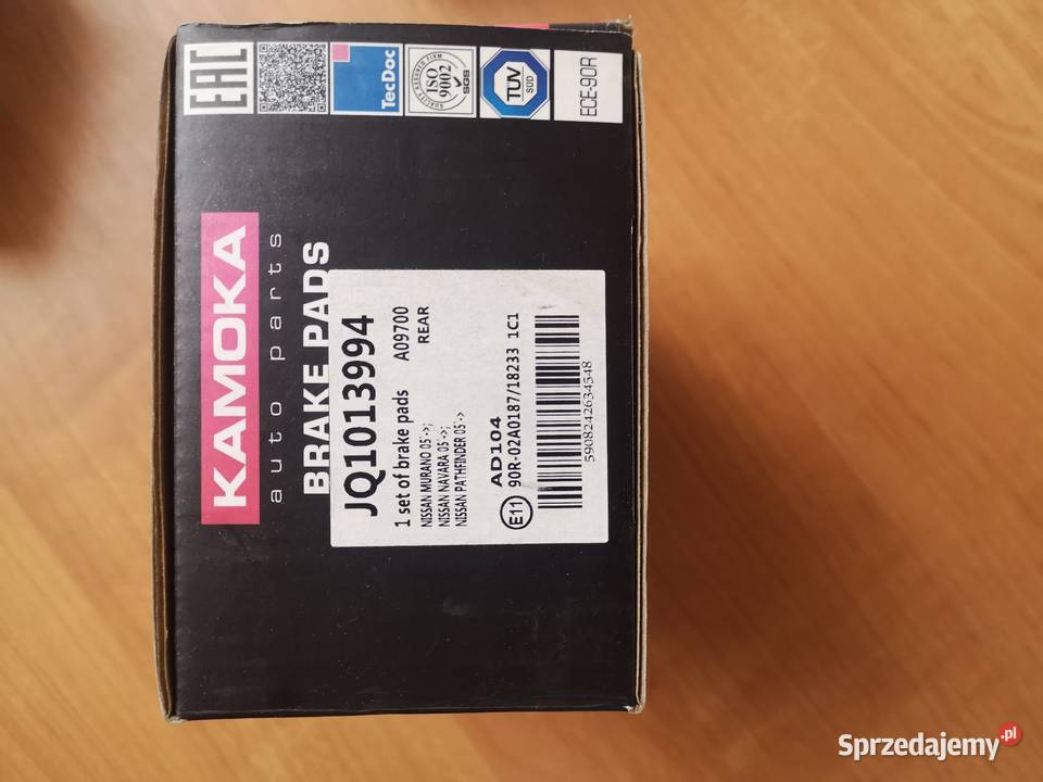 Klocki hamulcowe TYŁ JQ1013994 INFINITI NISSAN Bytom sprzedam