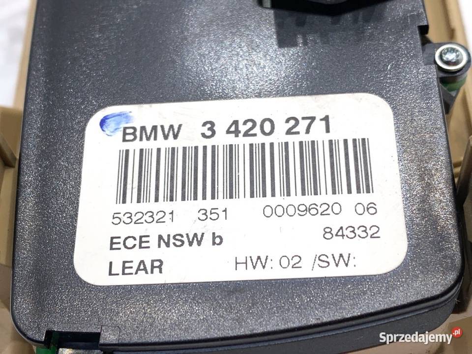 WŁĄCZNIK ŚWIATEŁ BMW E83 3420271 0311 PRZYCISK podkarpackie